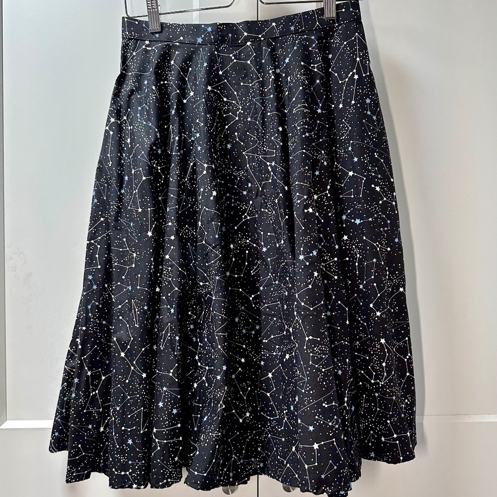 Full Circle Skirt, Constellation Print